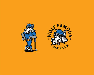 Wolf famous golf club logo