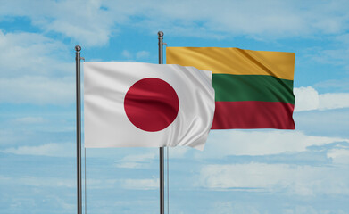 Lithuania and Japan flag