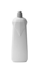 Plastic bottle for household chemicals, detergents on a white background.