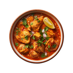 red chicken curry with vegetables - obrazy, fototapety, plakaty