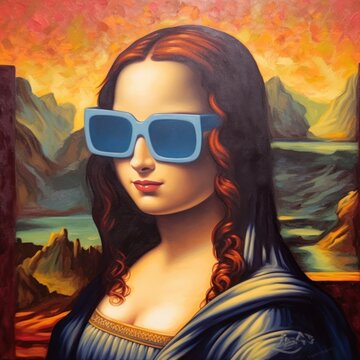 Viral Art Sensation: Funny Caricature of Mona Lisa Takes Over, mona lisa parody, humor, generative ai