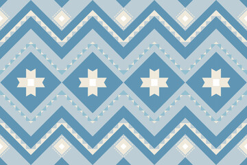 Geometric ethnic pastel color oriental pattern traditional Design for background,carpet,wallpaper,clothing,wrapping,fabric,Vector illustration.embroidery style.