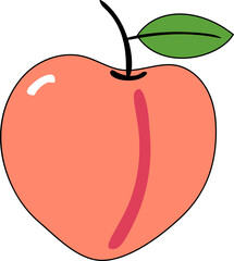 Fototapeta premium Peach Illustration