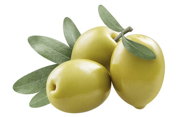 Delicious olives cut out