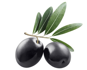 Delicious olives cut out