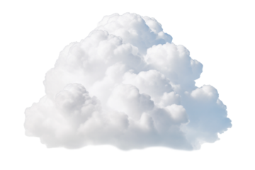 white cloud isolated on white