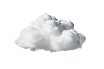 white cloud isolated on white