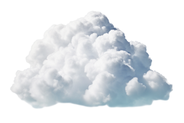 white cloud isolated on white