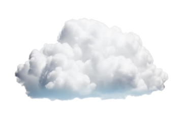 white cloud isolated on white