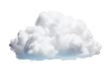 Foto op Canvas white cloud isolated on white © Lucas