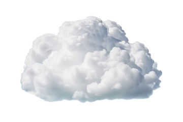 white cloud isolated on white