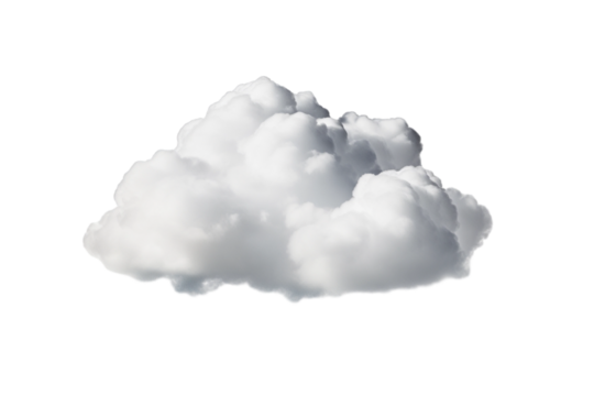 white cloud isolated on white