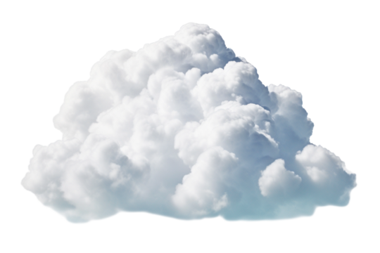 white cloud isolated on white