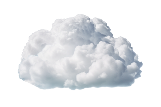 white cloud isolated on white