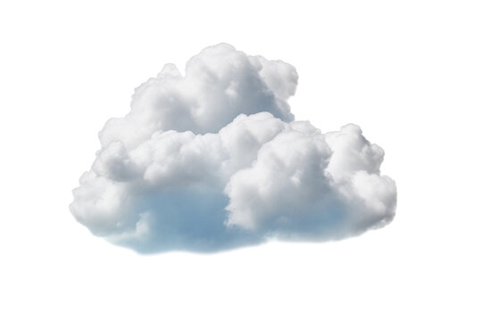 white cloud isolated on white