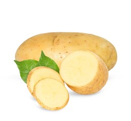 potato isolated on white background