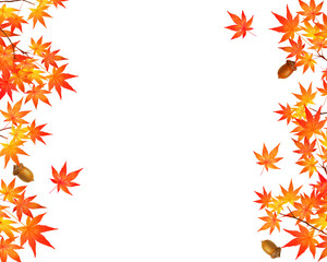 autumn leaves frame