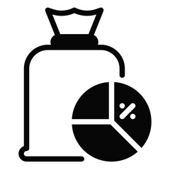 money bag dividen icon