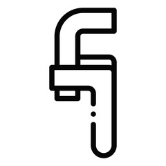wrench pipe icon