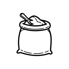 Flour sack icon design isolated on white background