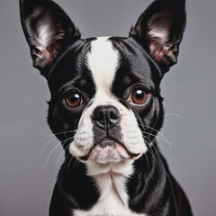 Boston terrier portrait 