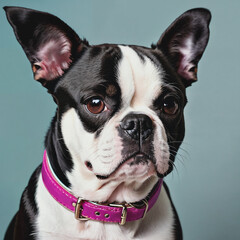 Boston terrier portrait 