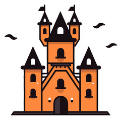 Obraz premium Castle House Halloween Hauntings: Tales of the Spooky Season