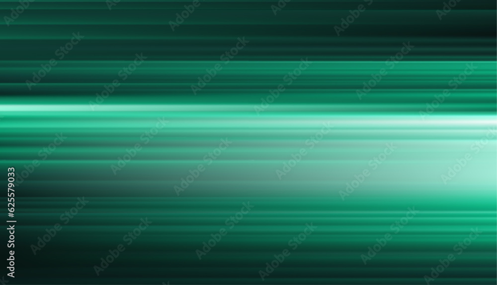 Aufkleber abstract green defocused horizontal background with horizontal smooth blurred lines.