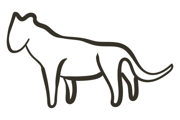 Old antique treasure map element. Decorative symbol for map template. Pirate grunge map element. Hand drawn vintage vector illustration