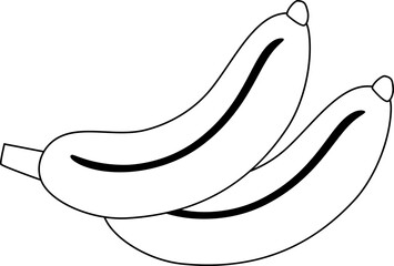 Banana Outline Illustration