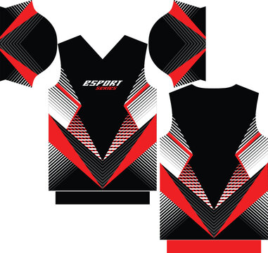 Ready to print short sleeve gaming jersey design