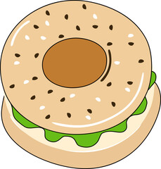 Bagel Illustration