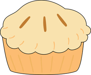 Pie Baked Illustration