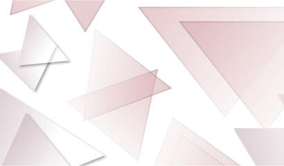 White triangular shapes made paper, abstract background Modern minimal geometric white light background abstract design. Modern banner design. Vector Illustration .
