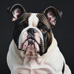 English bulldog portrait