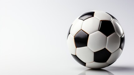 Soccer ball on isolated with text space can use for advertising, ads, branding
