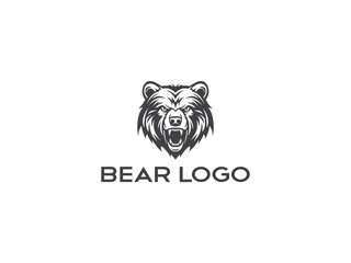 bear logo symbol Royalty, Bear Head Mascot Vector For Emblem Design With Illustration, vector and illustration,