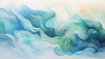 Abstract flat illustration waves background