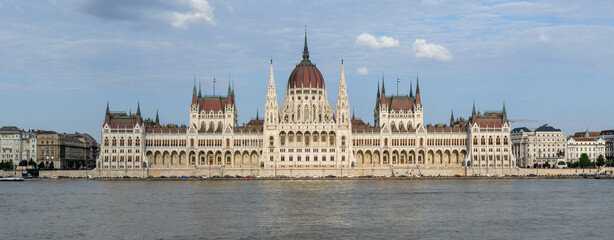 Naklejka premium View of the Parliament at Budapest in Hungary