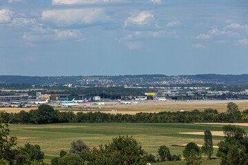 Blick auf Flughafen Stuttgart