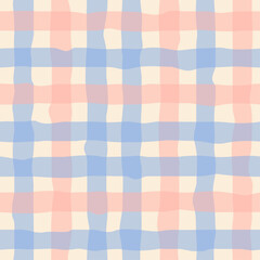 seamless checked pattern, wobbly gingham 