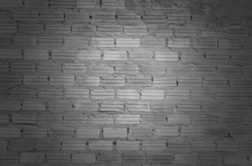 Abstract White brick wall texture for pattern background.