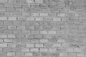Abstract White brick wall texture for pattern background.