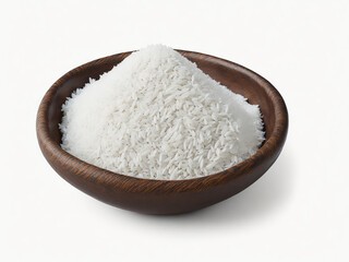 Fototapeta na wymiar Glorified rice over white background