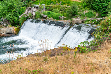 Smooth Waterfall Landscape