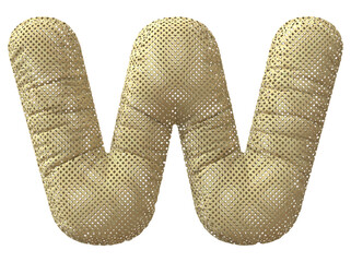 Letter W Texture Wood