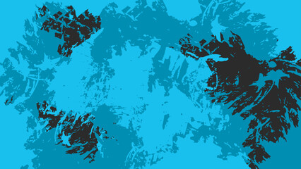 Fototapeta na wymiar Abstract Blue Grunge Texture Design In Black Background