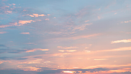 Colorful Sunset Sky Vivid Clouds
