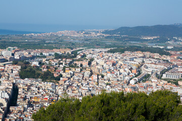 Fototapeta na wymiar Blanes, a village in the province of Barcelona, the first village on the Catalan Costa Brava.