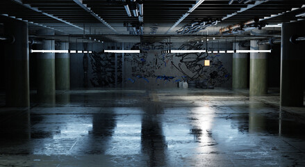 Underground Garage 3D Textured
